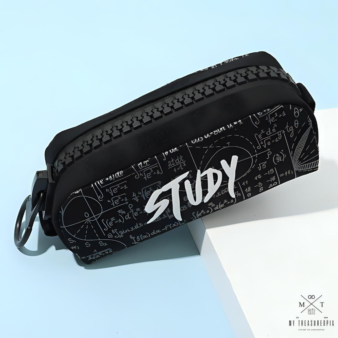 Study Pencil Pouch With Big Zipper – My Treasureopia